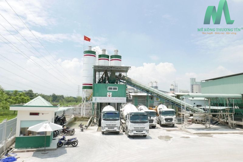 Bê tông tươi Mekong CC1 - Bê tông chất lượng cao 4 Bê tông tươi Mekong CC1 có 7 trạm trộn công suất lớn tập trung ở khu vực các tỉnh phía Nam