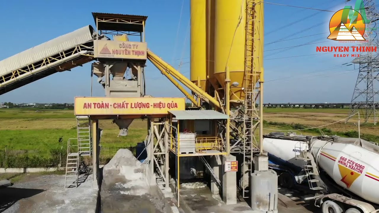 Các trạm trộn của bê tông tươi Nguyên Thịnh