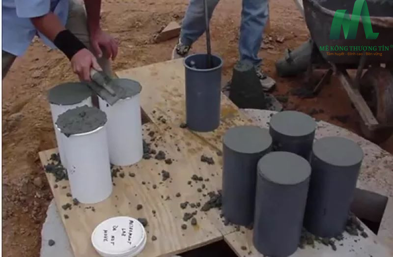 cách lấy mẫu bê tông tươi