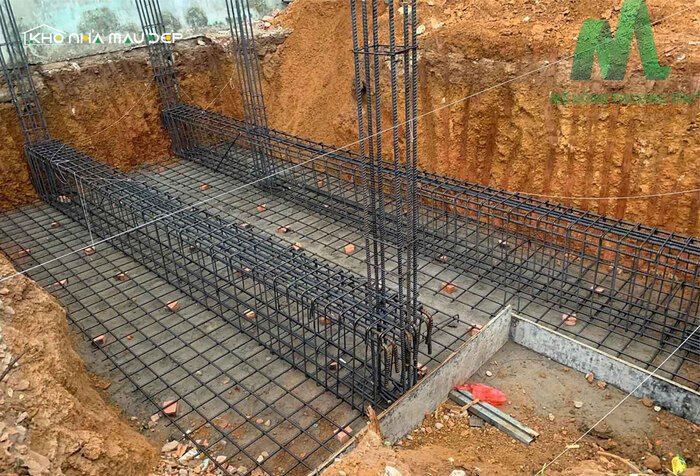Bố trí thép giằng móng và 5 nguyên tắc kỹ thuật chính 5 bố trí thép giằng móng