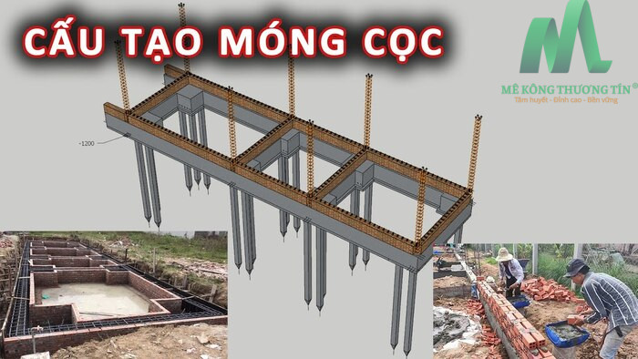 Cấu tạo của móng cọc bê tông