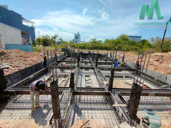 vị trí nối thép dầm móng
