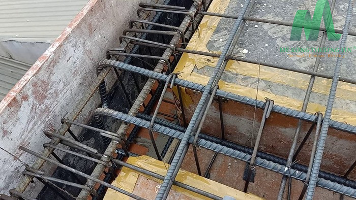 vị trí nối thép dầm móng