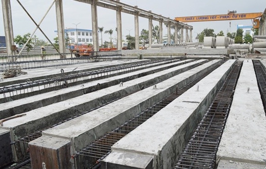 Nhiều loại cọc bê tông trong công trình 