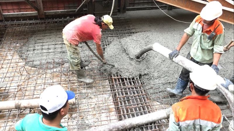 Quy trình đổ bê tông sàn chuẩn kỹ thuật 