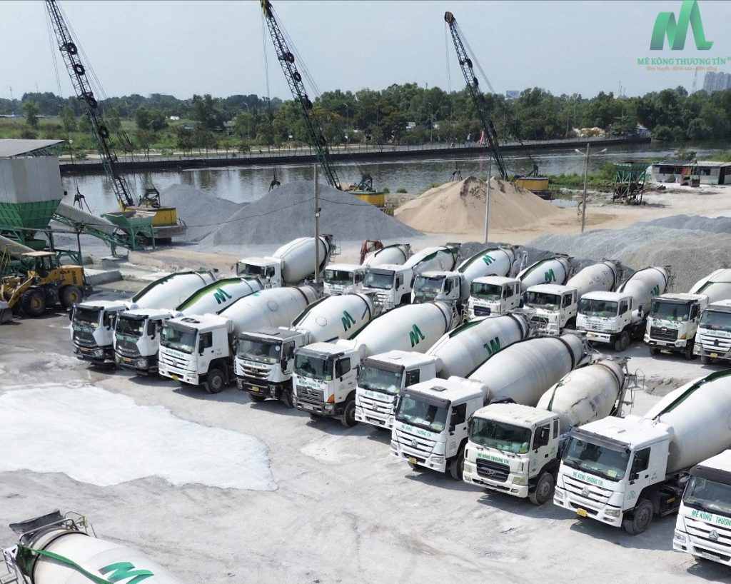 Nhà máy bê tông tươi quận 1 hiện đại tại TP.HCM của Mê Kông Thương Tín