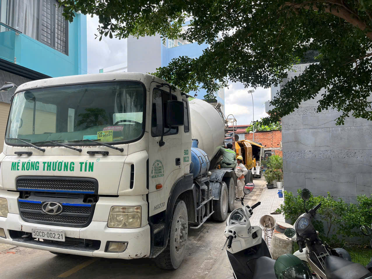 Bê Tông Tươi Củ Chi - Báo Giá 2026, Giao Nhanh, Đúng Mác Công Trình 2 Bê tông tươi Mê Kông Thương Tín được hỗ trợ kiểm tra chất lượng sau khi đổ