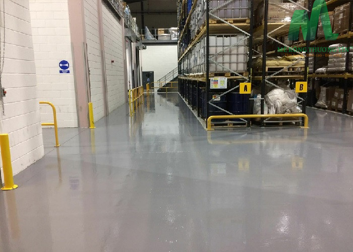 Quy mô công trình ảnh hưởng giá sơn sàn