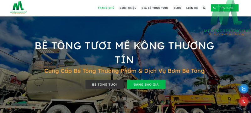 Các loại cọc bê tông trong xây dựng: Đặc điểm, ưu nhược điểm & ứng dụng 8 Mê Kông Thương Tín cung cấp bê tông tươi chất lượng cho thi công cọc bê tông