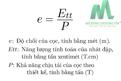 Độ chối của cọc là gì? Cách xác định & những yếu tố ảnh hưởng 4 Công thức tính độ chối của cọc