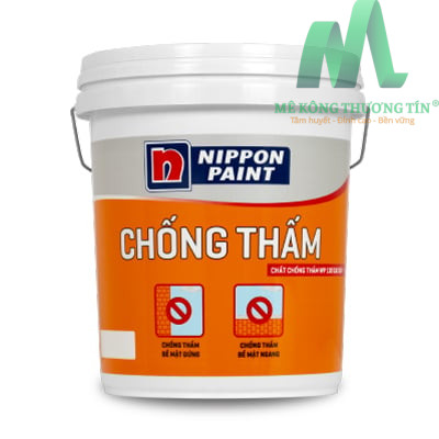 Top 10 vật liệu chống thấm tốt nhất hiện nay 11 Sơn Chống Thấm Pha Xi Măng NIPPON WP-100 - 18Kg