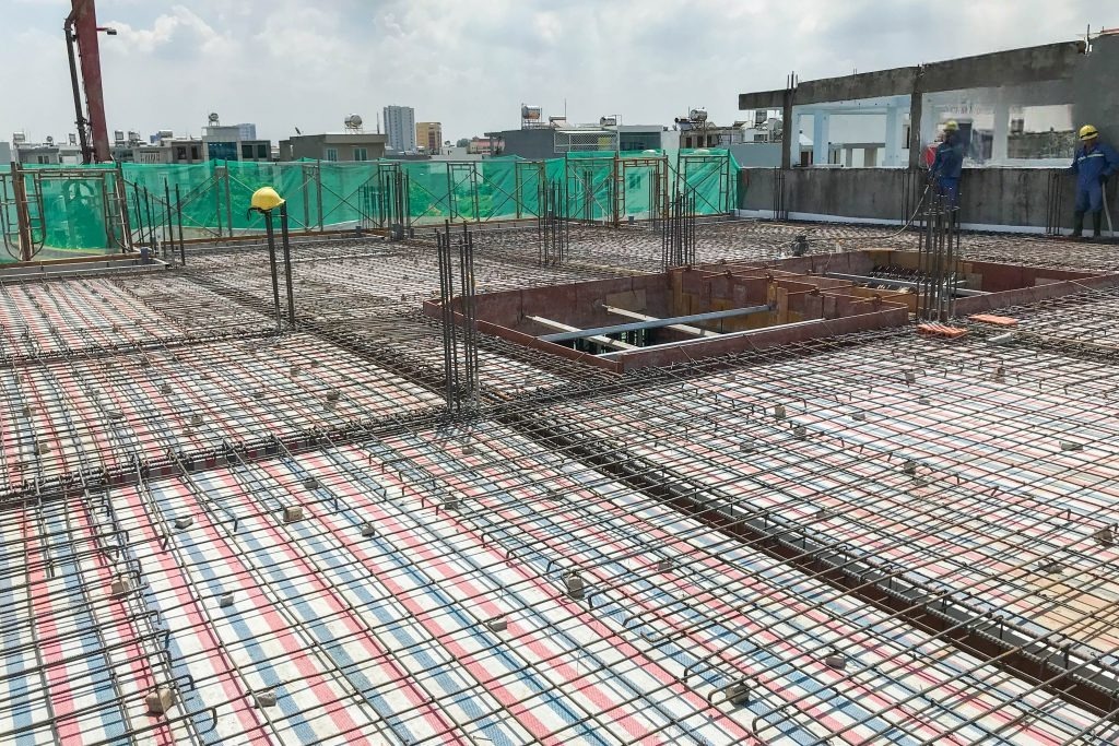 Quy trình đan sắt đổ bê tông 