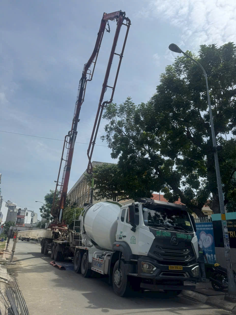 Thi công bê tông tươi quận 12 tại công trình