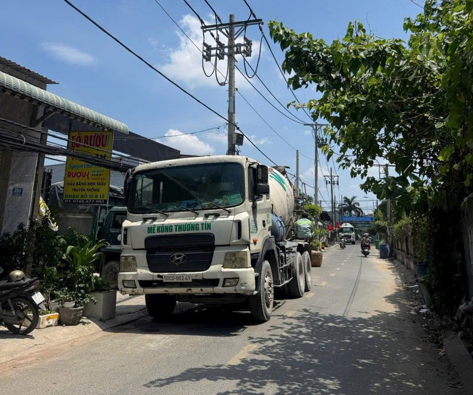 Xe bê tông tươi quận 7 của Mê Kông Thương Tín