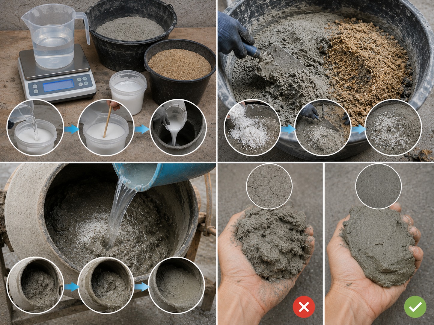 Tỷ lệ pha trộn có định mức riêng