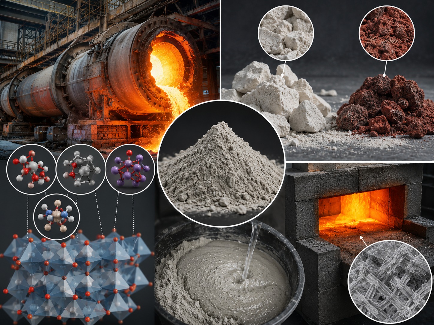 Thành phần và cấu tạo của xi măng chịu nhiệt