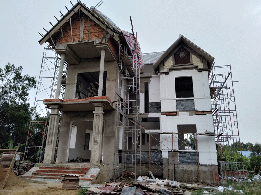 Thi Công Bê Tông Biệt Thự Chất Lượng, Đảm Bảo Độ Bền Công Trình 10 Công trình đang thi công biệt thự cao cấp