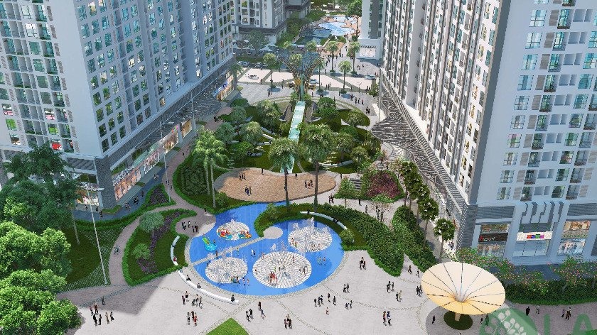 Thi công khu vực tiện ích và cảnh quan chung cư
