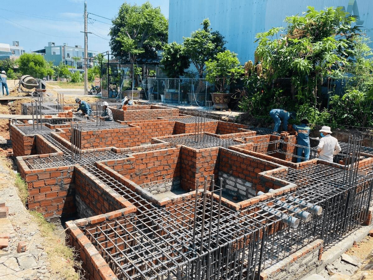 Công trình dân dụng được sử dụng móng băng